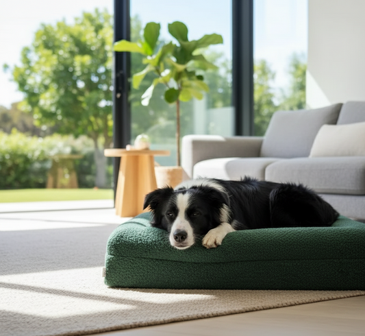 The Companion Lounger - Boucle Forest Green