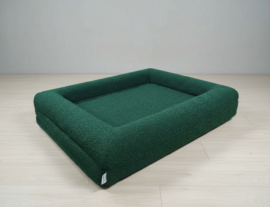The Companion Lounger -  Boucle Forest Green