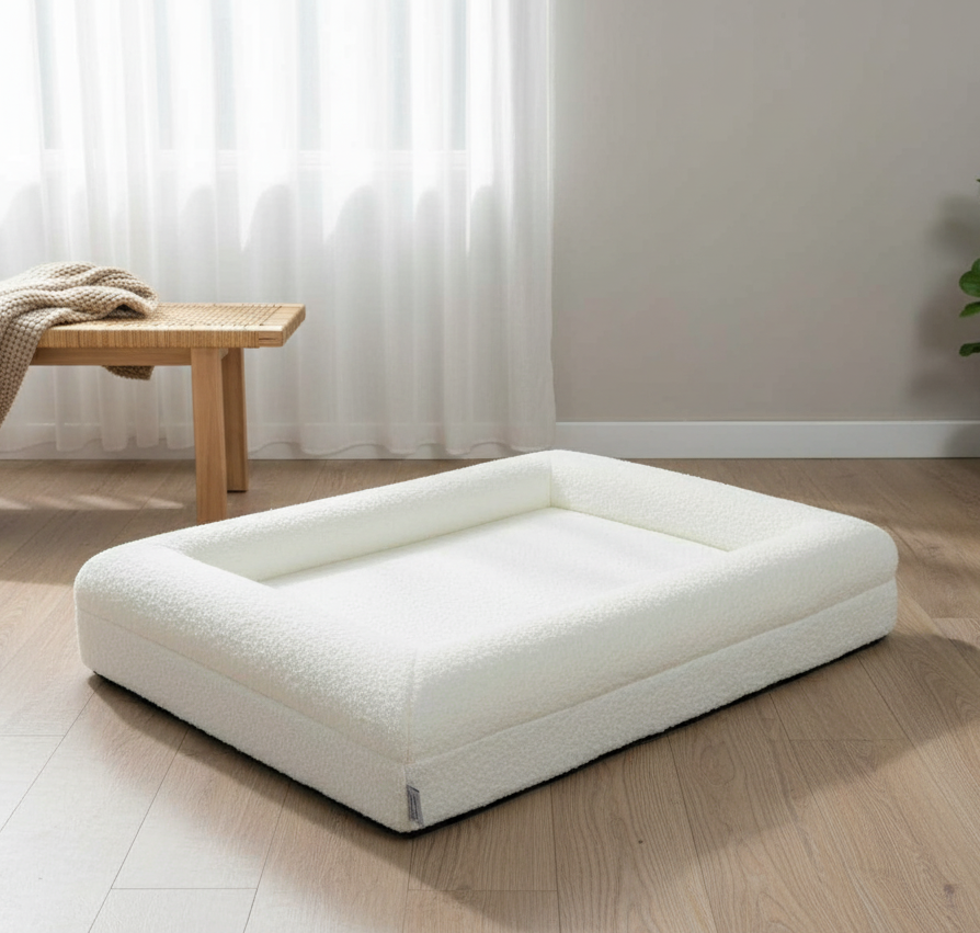 The Companion Lounger -  Boucle Ivory